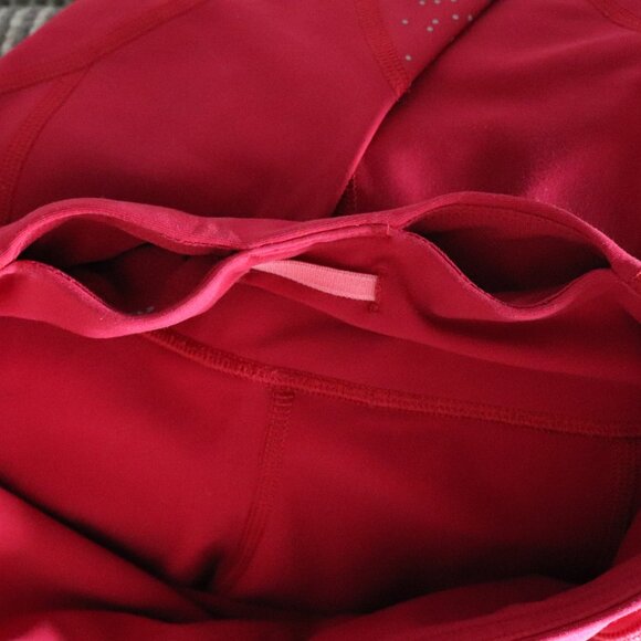 Lululemon Womens Pink Tight Stuff Sz 4 Scalloped Active Crop Run Leggings | 31" - Picture 7 of 11